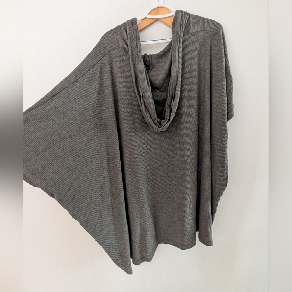 Three Bird Nest Charcoal Ribbed Cardigan - Picture 5 of 5